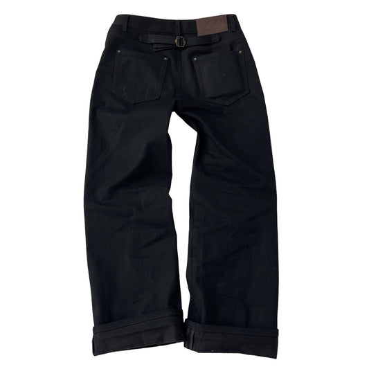 Jet Black Selvedge Denim - PREORDER